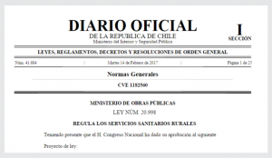 Promulgación de la Ley N° 20.998 de Servicios Sanitarios Rurales item-thumbnail