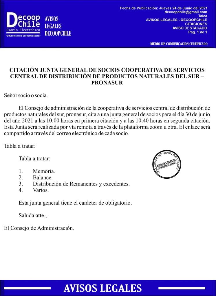 Citación Cooperativa Pronasur item-thumbnail