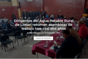 Dirigentes del Agua Potable Rural de Limarí retoman asambleas de trabajo tras casi dos años item-thumbnail