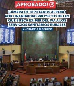 Cámara de Diputadas y Diputados Aprueba por Unanimidad el Proyecto que Exime de IVA a Servicios Sanitarios Rurales item-thumbnail
