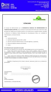 Junta General de Socios: Cooperativa Agricola de Emprendedores de Huentelauquen Ltda. item-thumbnail